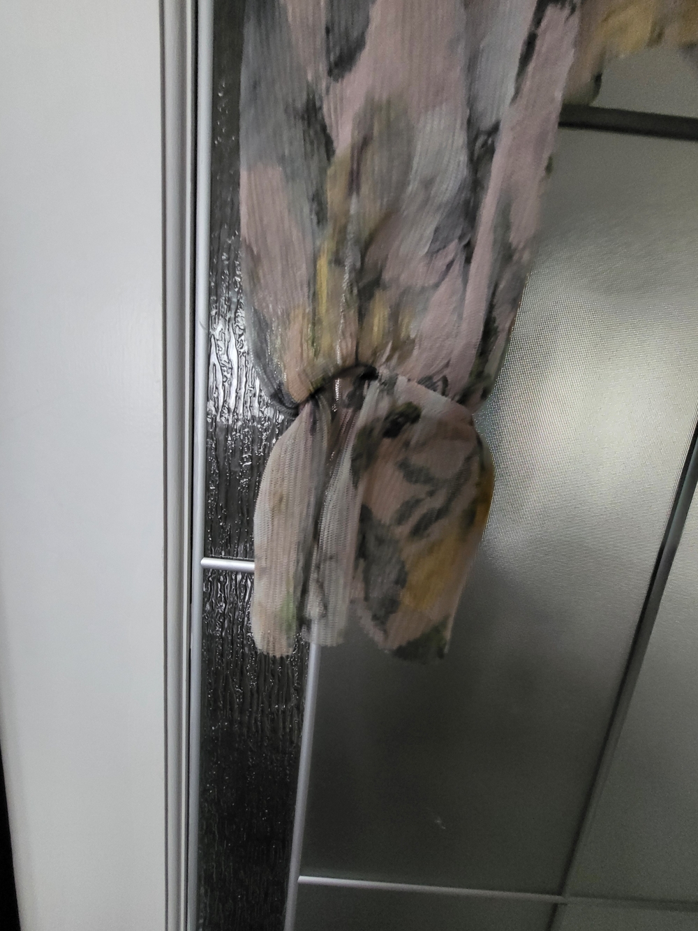 Anthropologie Sheer Floral Long-Sleeve Peasant Blouse in Pink and Yellow - Picture 3 of 4
